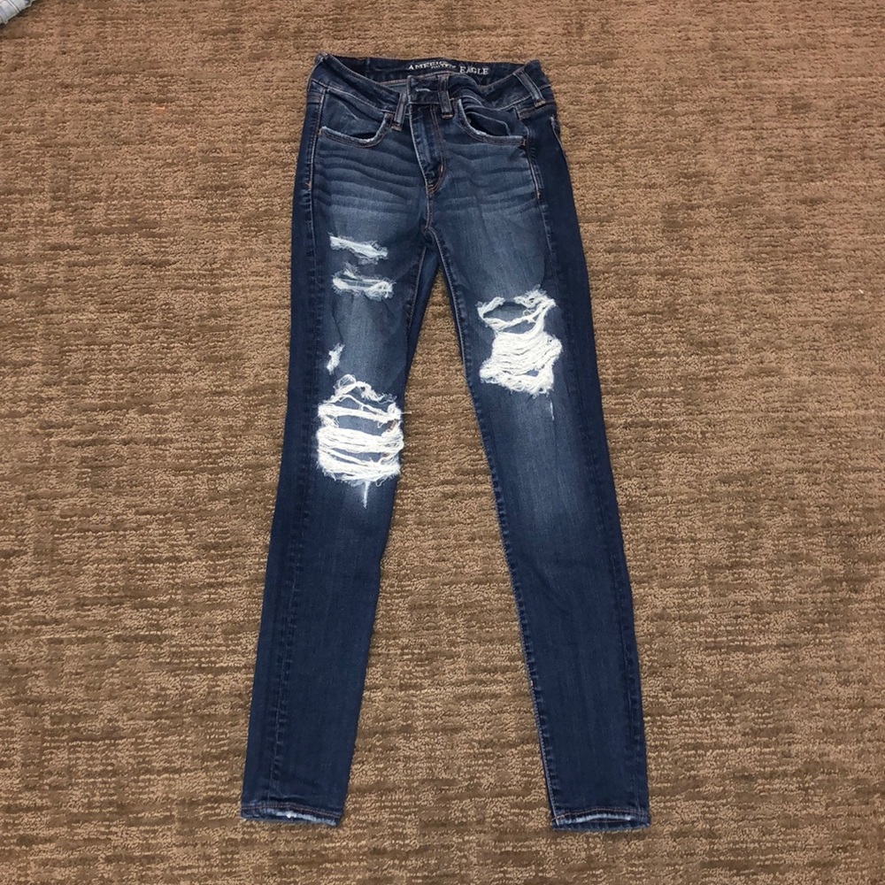 american eagle super stretchy jeans